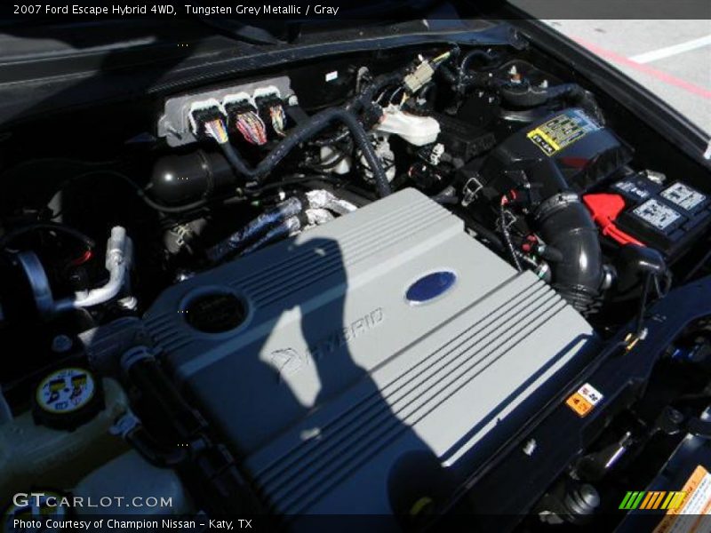 Tungsten Grey Metallic / Gray 2007 Ford Escape Hybrid 4WD