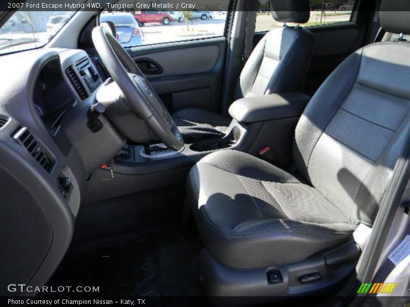 Tungsten Grey Metallic / Gray 2007 Ford Escape Hybrid 4WD