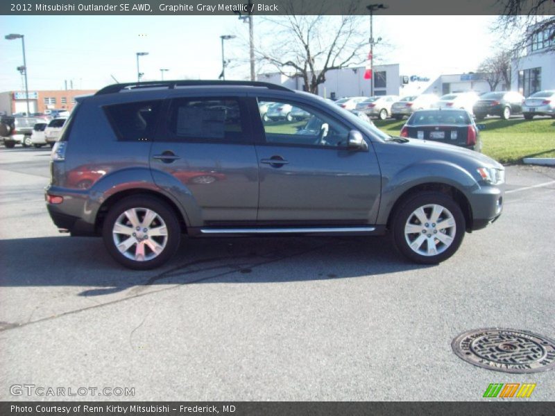 Graphite Gray Metallic / Black 2012 Mitsubishi Outlander SE AWD