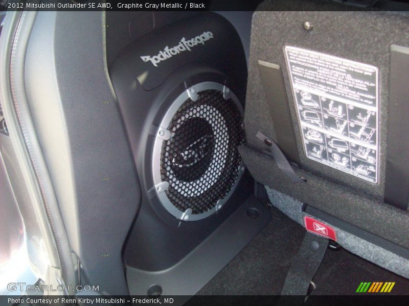 Graphite Gray Metallic / Black 2012 Mitsubishi Outlander SE AWD