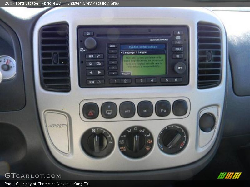 Tungsten Grey Metallic / Gray 2007 Ford Escape Hybrid 4WD