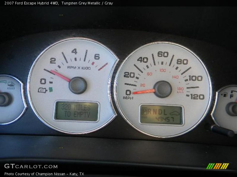Tungsten Grey Metallic / Gray 2007 Ford Escape Hybrid 4WD