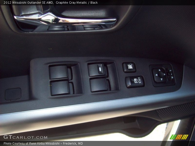 Graphite Gray Metallic / Black 2012 Mitsubishi Outlander SE AWD