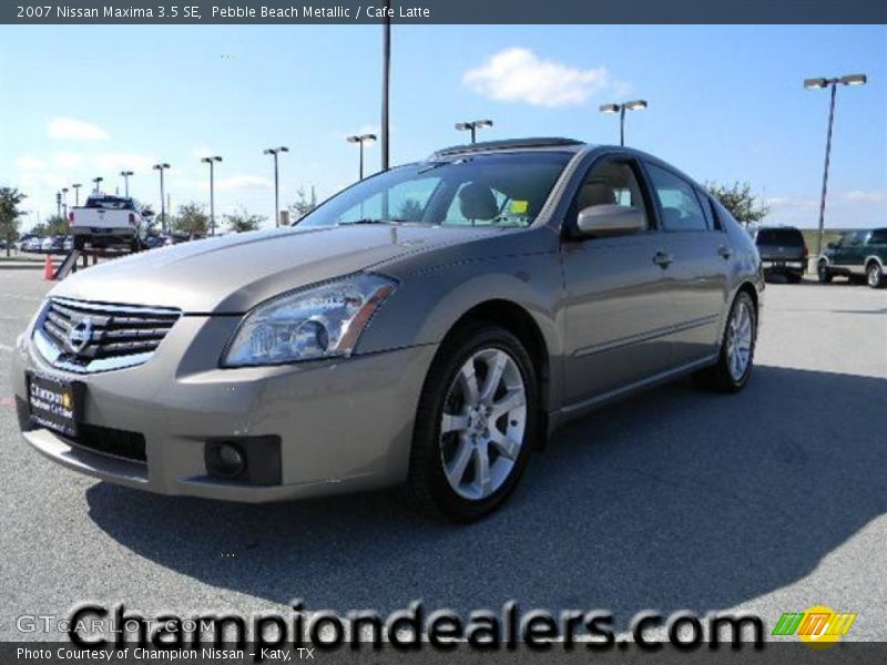Pebble Beach Metallic / Cafe Latte 2007 Nissan Maxima 3.5 SE
