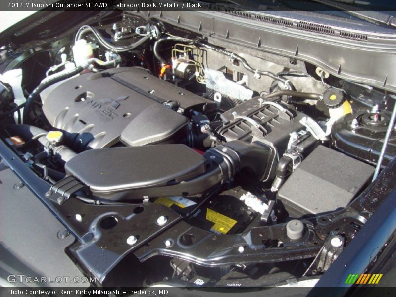 Labrador Black Metallic / Black 2012 Mitsubishi Outlander SE AWD