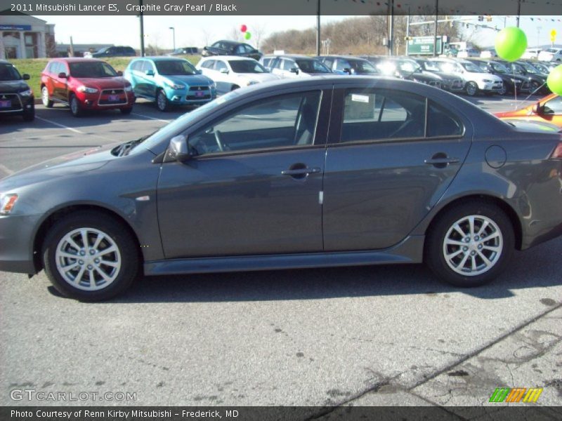 Graphite Gray Pearl / Black 2011 Mitsubishi Lancer ES