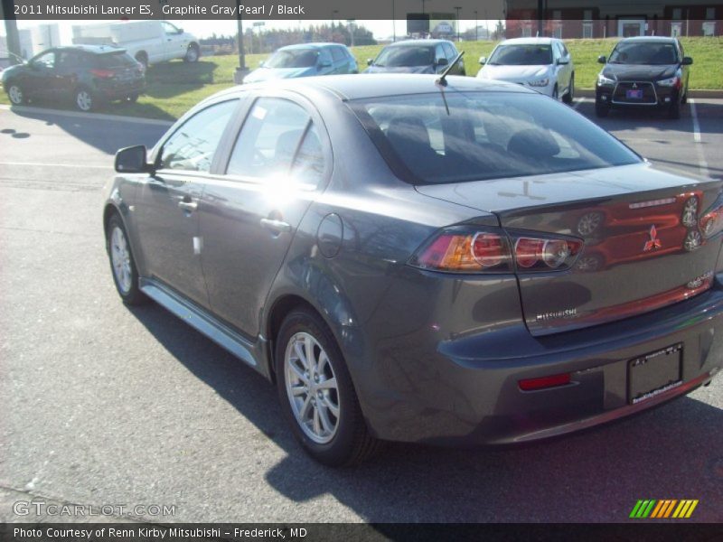 Graphite Gray Pearl / Black 2011 Mitsubishi Lancer ES