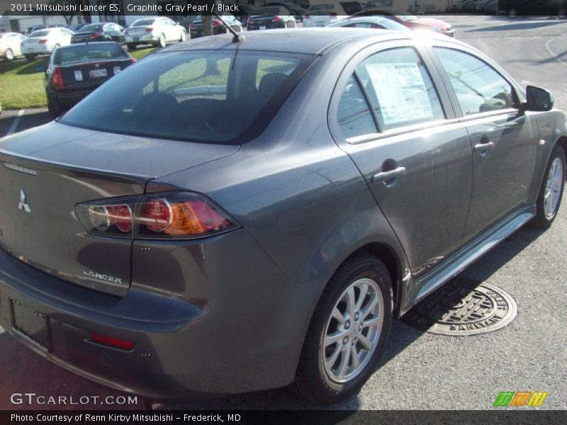 Graphite Gray Pearl / Black 2011 Mitsubishi Lancer ES