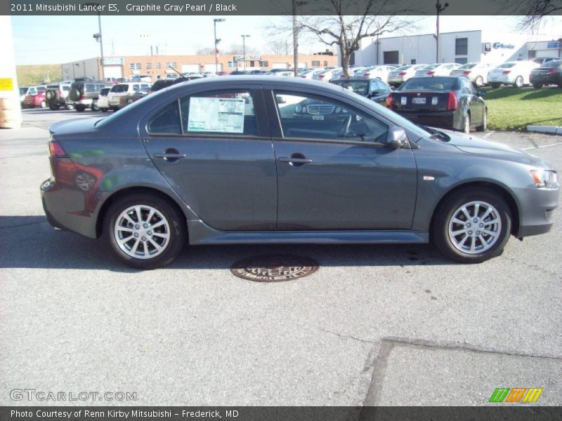 Graphite Gray Pearl / Black 2011 Mitsubishi Lancer ES