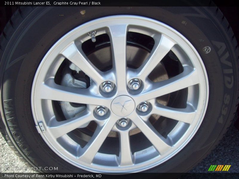 Graphite Gray Pearl / Black 2011 Mitsubishi Lancer ES