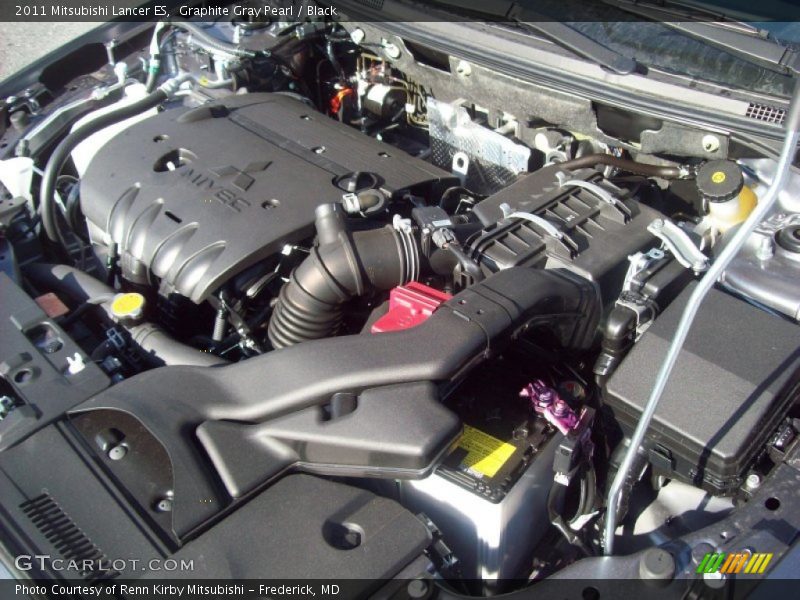 Graphite Gray Pearl / Black 2011 Mitsubishi Lancer ES