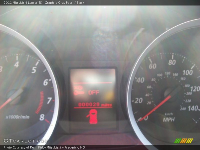 Graphite Gray Pearl / Black 2011 Mitsubishi Lancer ES