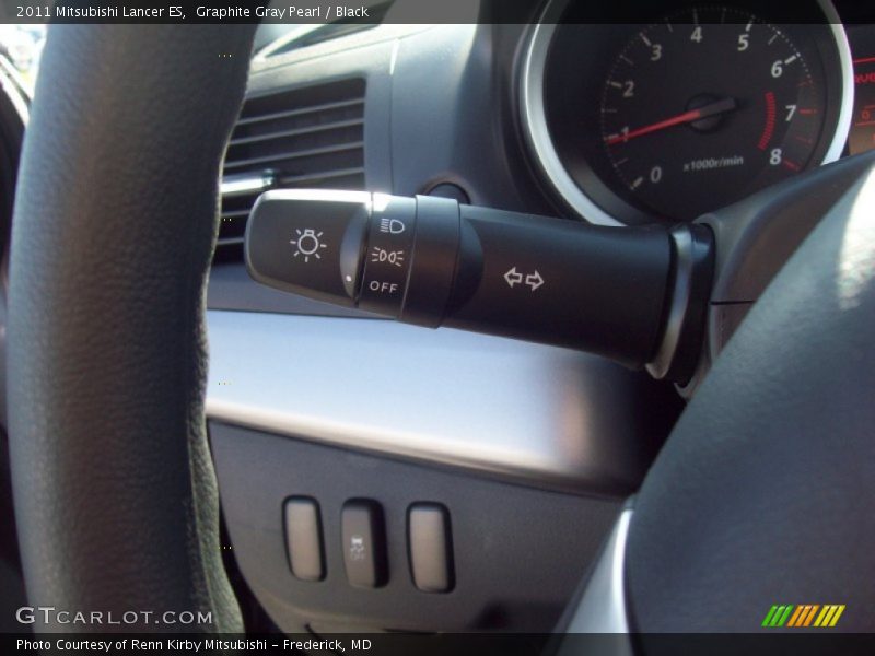 Graphite Gray Pearl / Black 2011 Mitsubishi Lancer ES