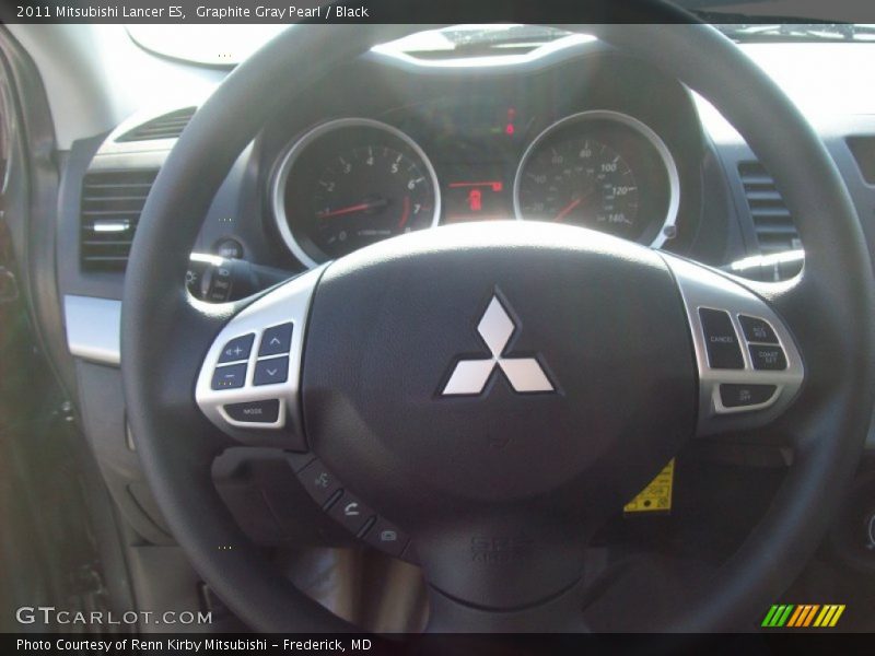 Graphite Gray Pearl / Black 2011 Mitsubishi Lancer ES