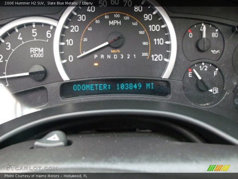 Slate Blue Metallic / Ebony 2006 Hummer H2 SUV