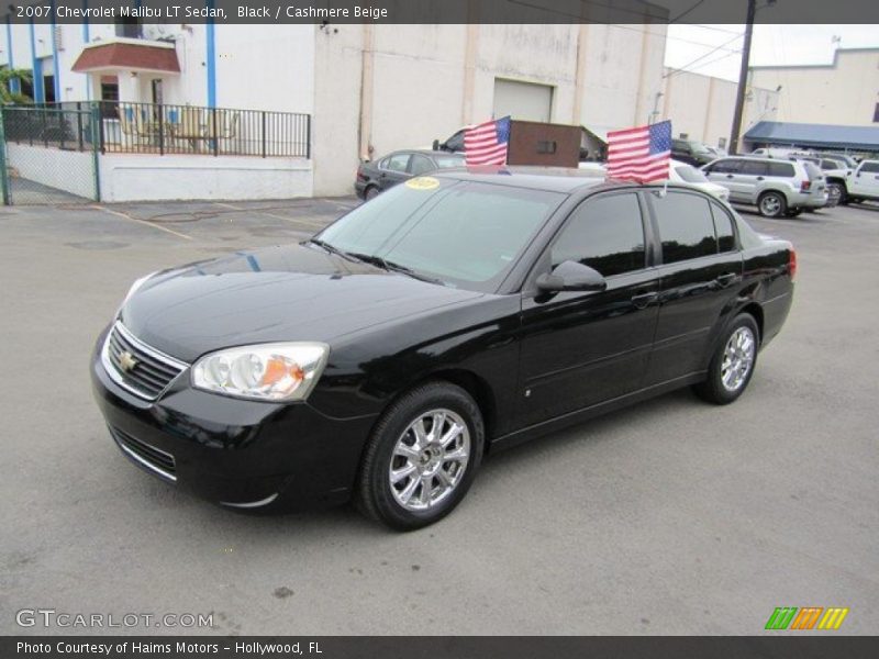 Black / Cashmere Beige 2007 Chevrolet Malibu LT Sedan