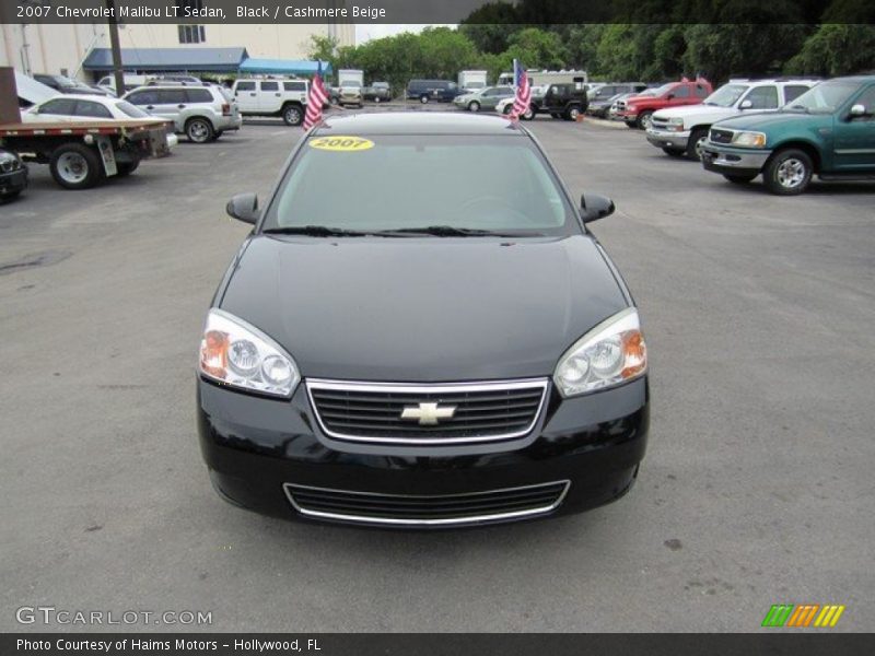 Black / Cashmere Beige 2007 Chevrolet Malibu LT Sedan