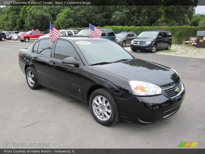 Black / Cashmere Beige 2007 Chevrolet Malibu LT Sedan