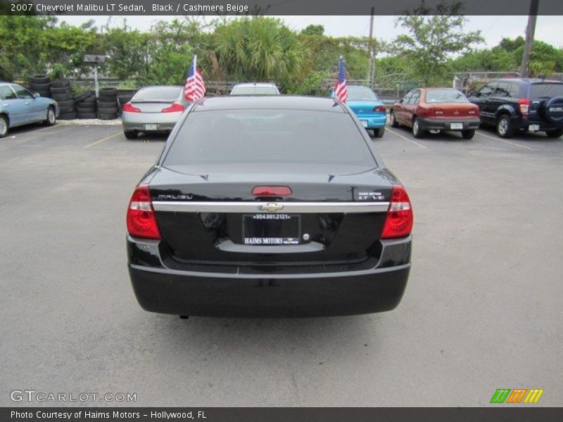 Black / Cashmere Beige 2007 Chevrolet Malibu LT Sedan