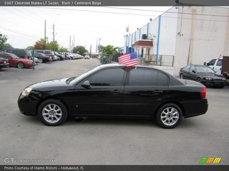 Black / Cashmere Beige 2007 Chevrolet Malibu LT Sedan