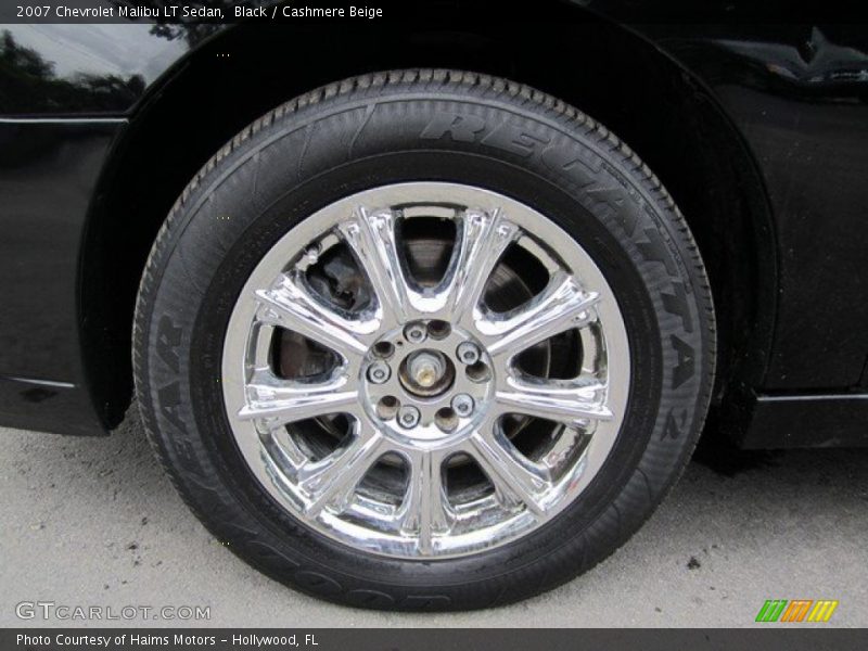 Black / Cashmere Beige 2007 Chevrolet Malibu LT Sedan