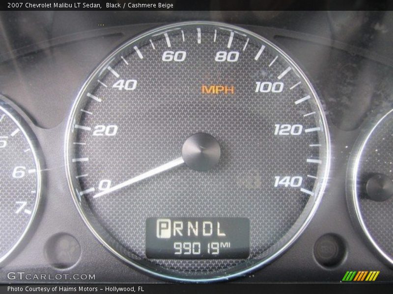 Black / Cashmere Beige 2007 Chevrolet Malibu LT Sedan
