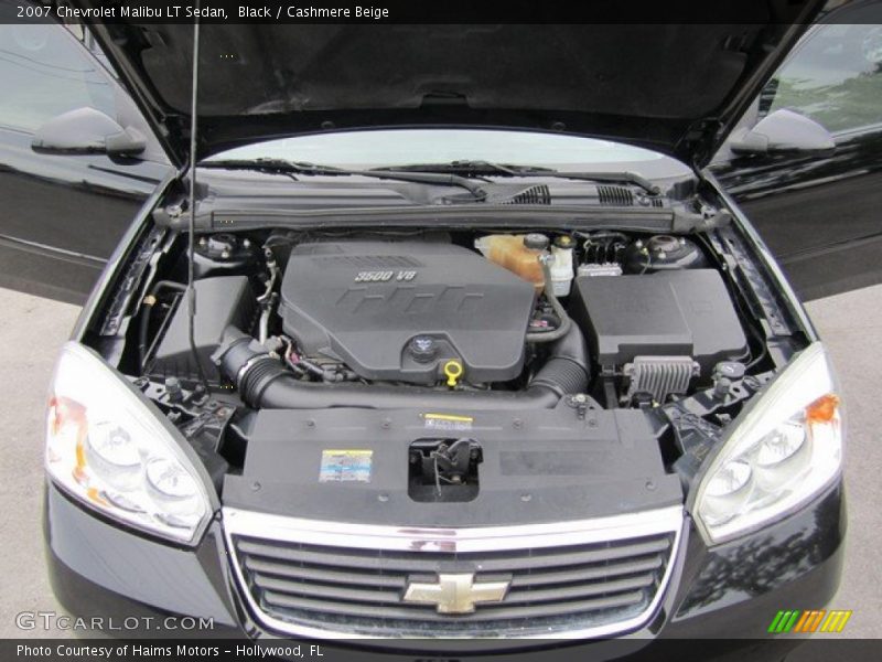 Black / Cashmere Beige 2007 Chevrolet Malibu LT Sedan
