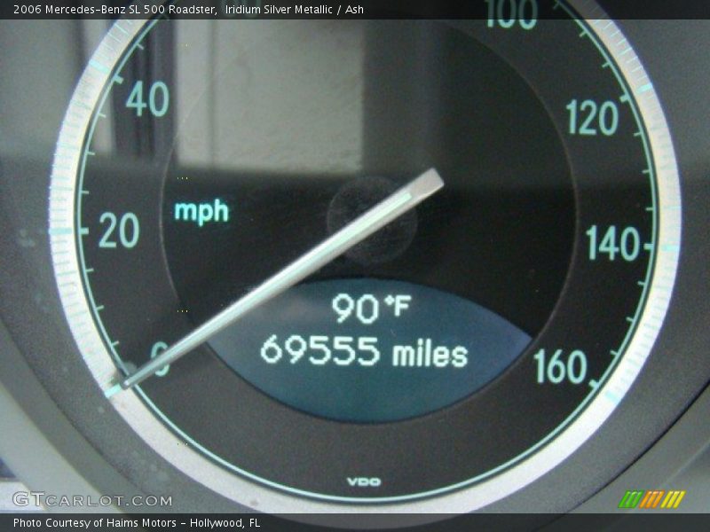 Iridium Silver Metallic / Ash 2006 Mercedes-Benz SL 500 Roadster