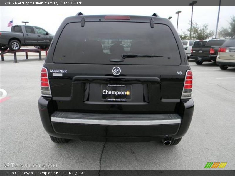 Black / Black 2006 Mercury Mariner Premier