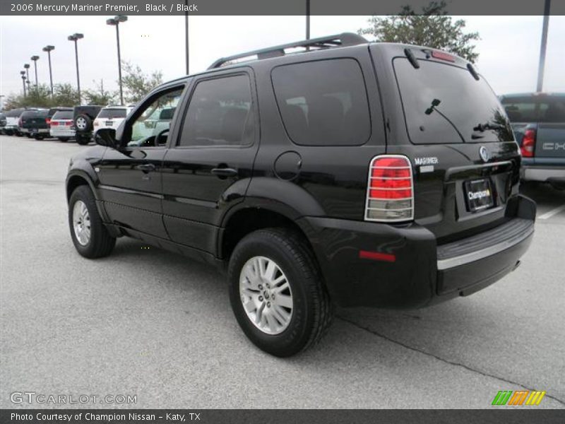 Black / Black 2006 Mercury Mariner Premier