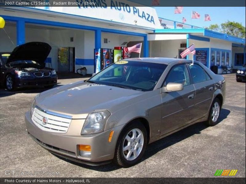 Radiant Bronze / Ebony 2007 Cadillac CTS Sedan