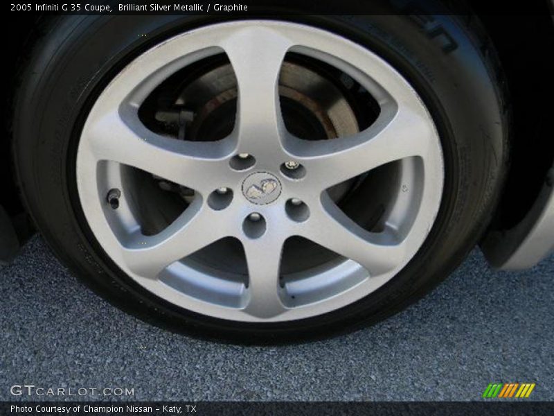 Brilliant Silver Metallic / Graphite 2005 Infiniti G 35 Coupe