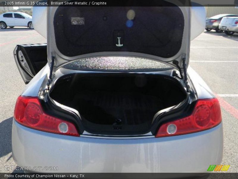 Brilliant Silver Metallic / Graphite 2005 Infiniti G 35 Coupe