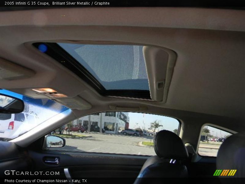 Brilliant Silver Metallic / Graphite 2005 Infiniti G 35 Coupe