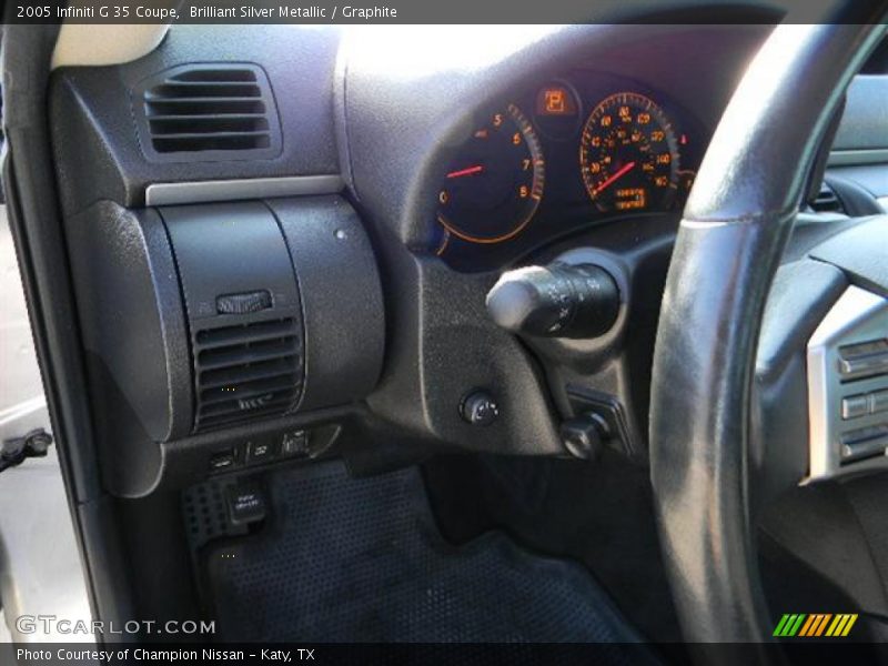Brilliant Silver Metallic / Graphite 2005 Infiniti G 35 Coupe