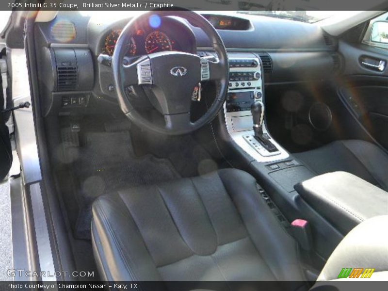 Brilliant Silver Metallic / Graphite 2005 Infiniti G 35 Coupe