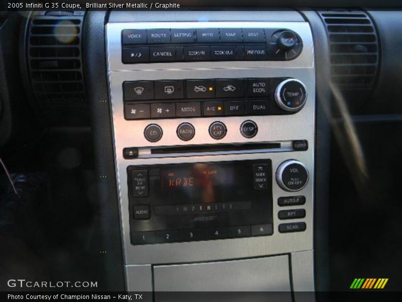 Brilliant Silver Metallic / Graphite 2005 Infiniti G 35 Coupe