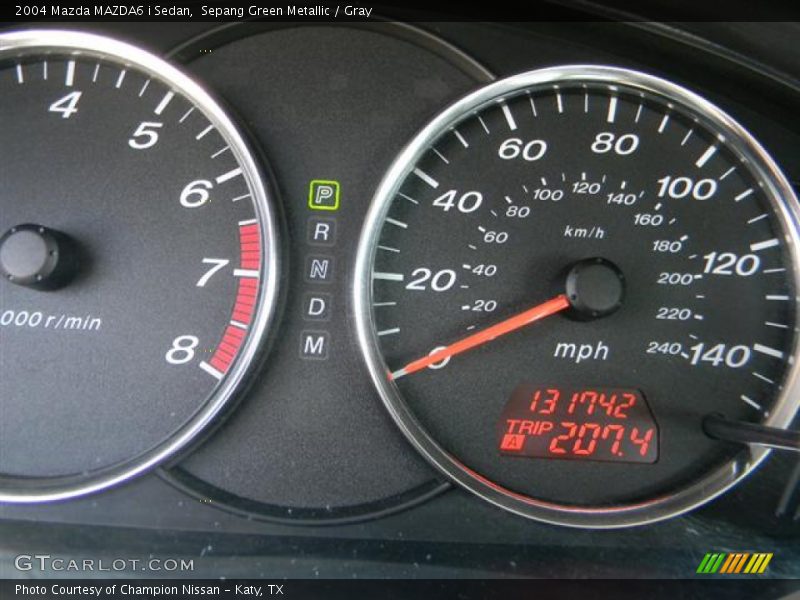 Sepang Green Metallic / Gray 2004 Mazda MAZDA6 i Sedan