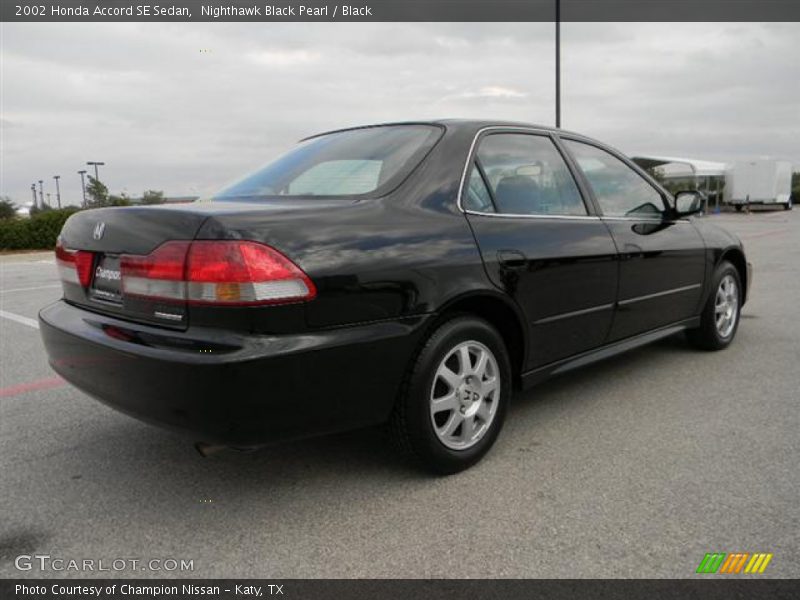 Nighthawk Black Pearl / Black 2002 Honda Accord SE Sedan