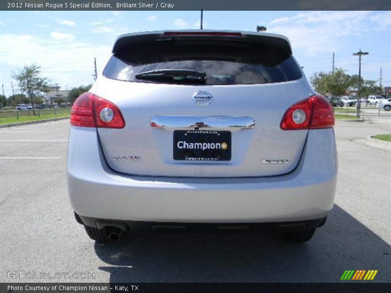 Brilliant Silver / Gray 2012 Nissan Rogue S Special Edition