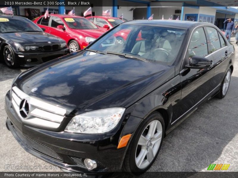 Black / Black 2010 Mercedes-Benz C 300 Sport