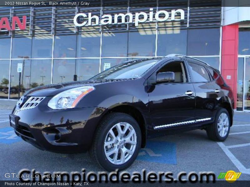 Black Amethyst / Gray 2012 Nissan Rogue SL