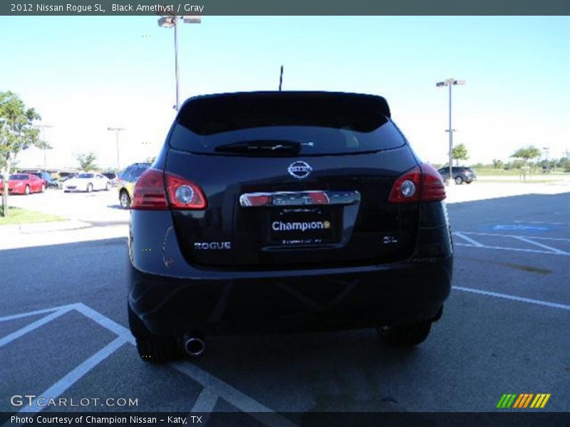 Black Amethyst / Gray 2012 Nissan Rogue SL