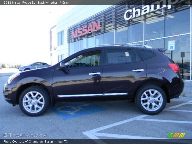 Black Amethyst / Gray 2012 Nissan Rogue SL