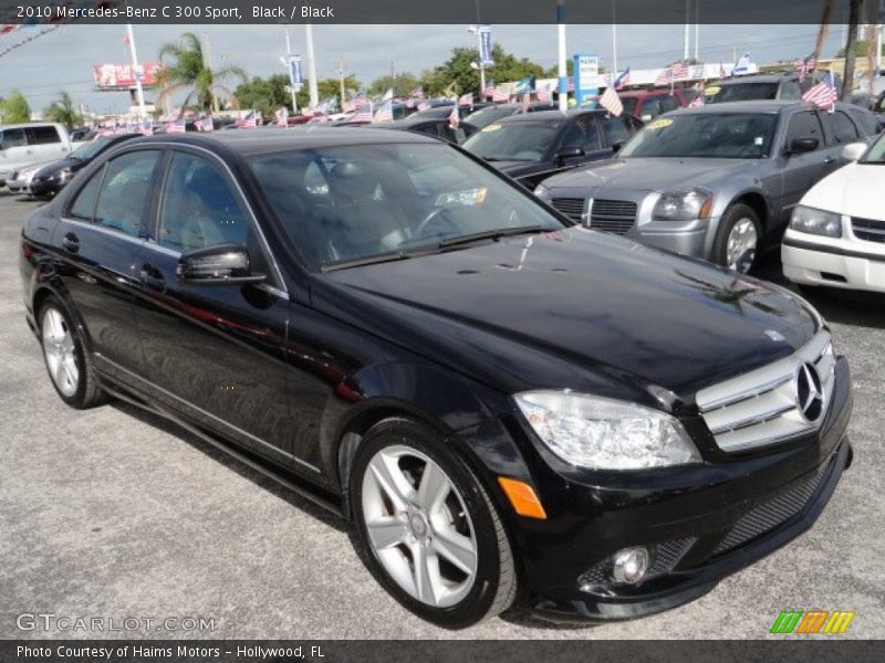 Black / Black 2010 Mercedes-Benz C 300 Sport
