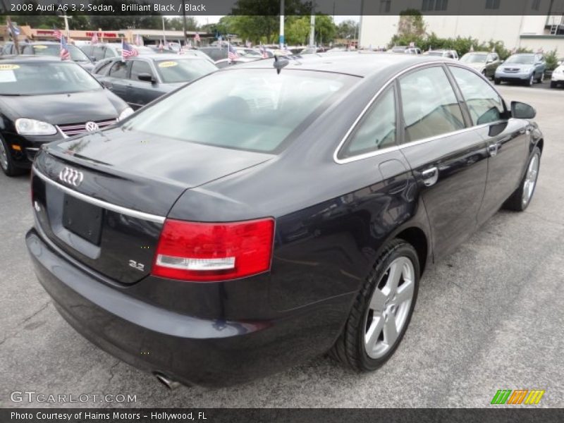 Brilliant Black / Black 2008 Audi A6 3.2 Sedan