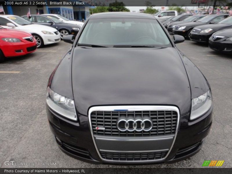 Brilliant Black / Black 2008 Audi A6 3.2 Sedan