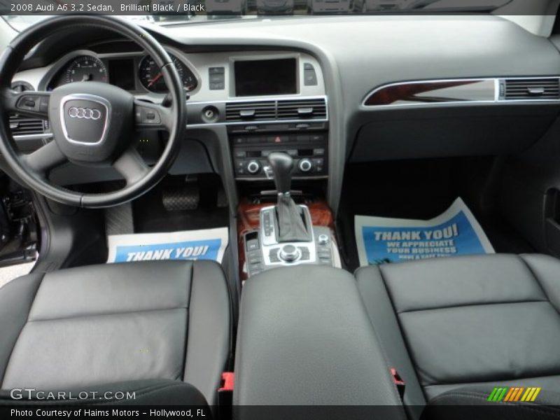 Brilliant Black / Black 2008 Audi A6 3.2 Sedan