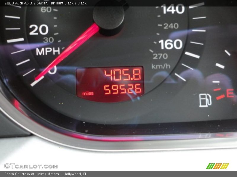 Brilliant Black / Black 2008 Audi A6 3.2 Sedan