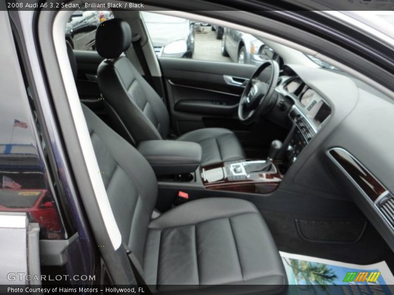 Brilliant Black / Black 2008 Audi A6 3.2 Sedan